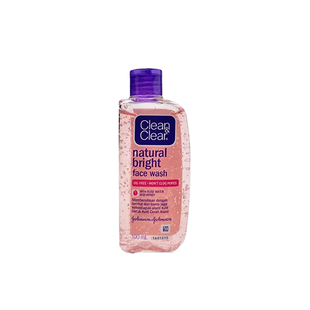 Clean & Clear Natural Bright Face Wash 100ml – Glow-Enhancing Cleanser in Bangladesh | Saifuliya Mart