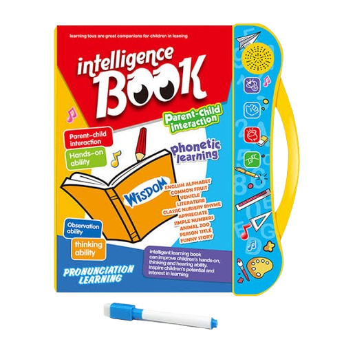 Digital Intelligence Study Sound Book for Kids – 8 Learning Pages with Music and English Phonics