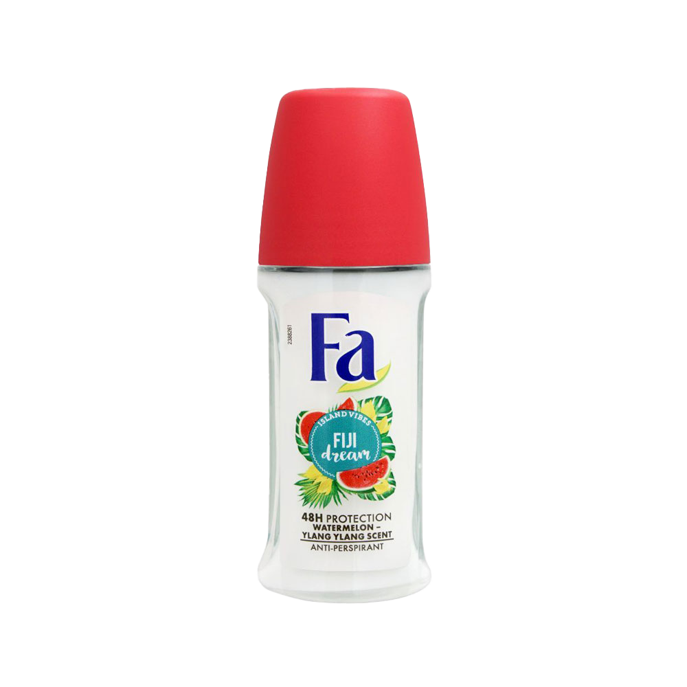 Fa Fiji Dream Roll-On Deodorant for Women – 50ml | Alcohol-Free, Tropical Scent, Long-Lasting Freshness