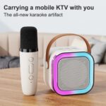 K12 Bluetooth Karaoke Speaker with RGB Lights and Wireless Microphone for Kids in Bangladesh