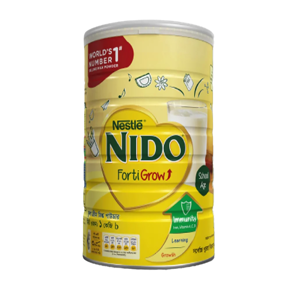 Nido Fortigrow Full Cream Milk Powder 1kg and 2.5kg Pack – Imported Nutrition for Kids – Saifuliya Mart