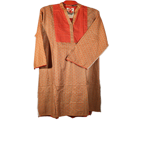 Unstitched Block Print One Piece Dress for Women – Casual Stylish Outfit in Bangladesh