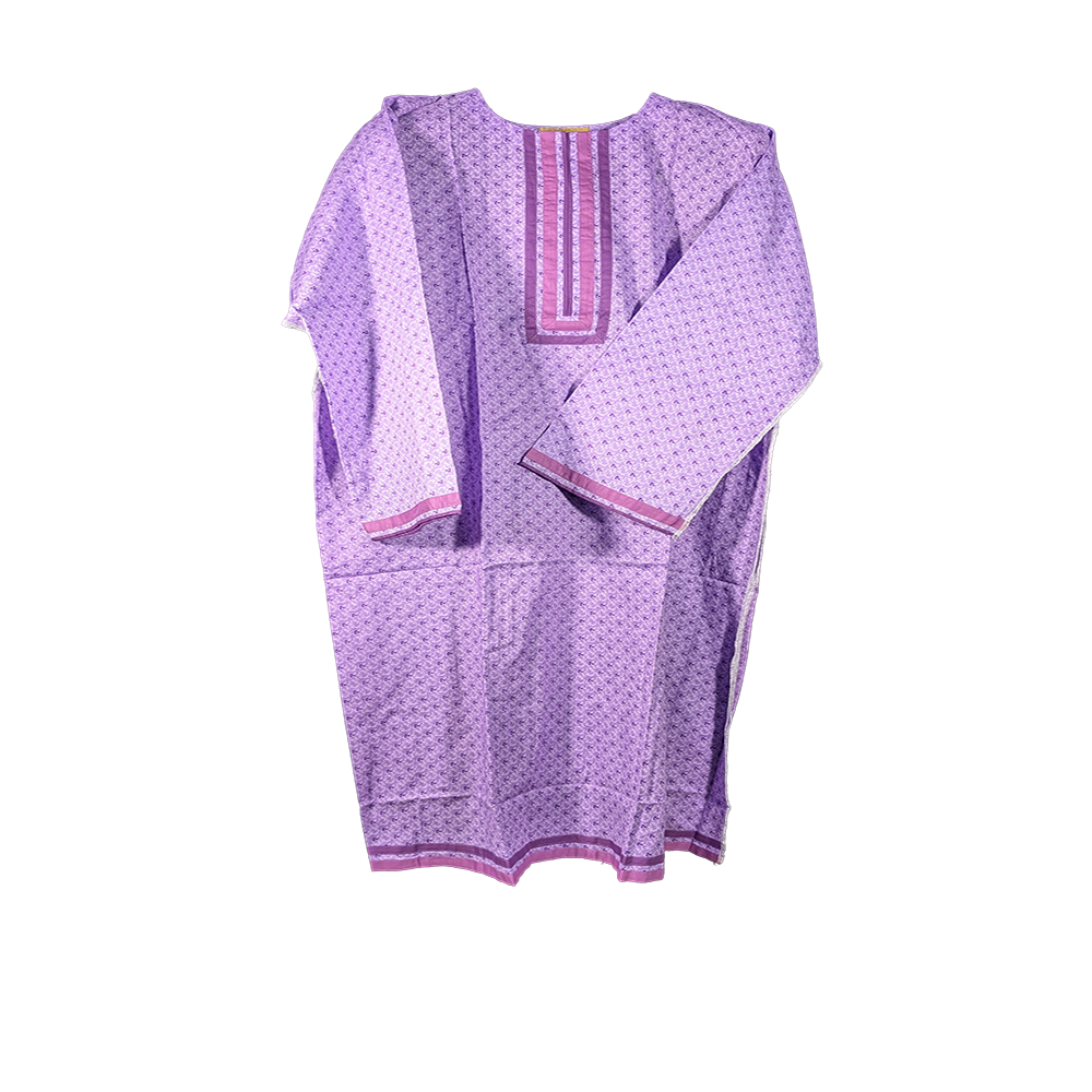 Unstitched Block Print One Piece Dress for Women – Casual Stylish Outfit in Bangladesh