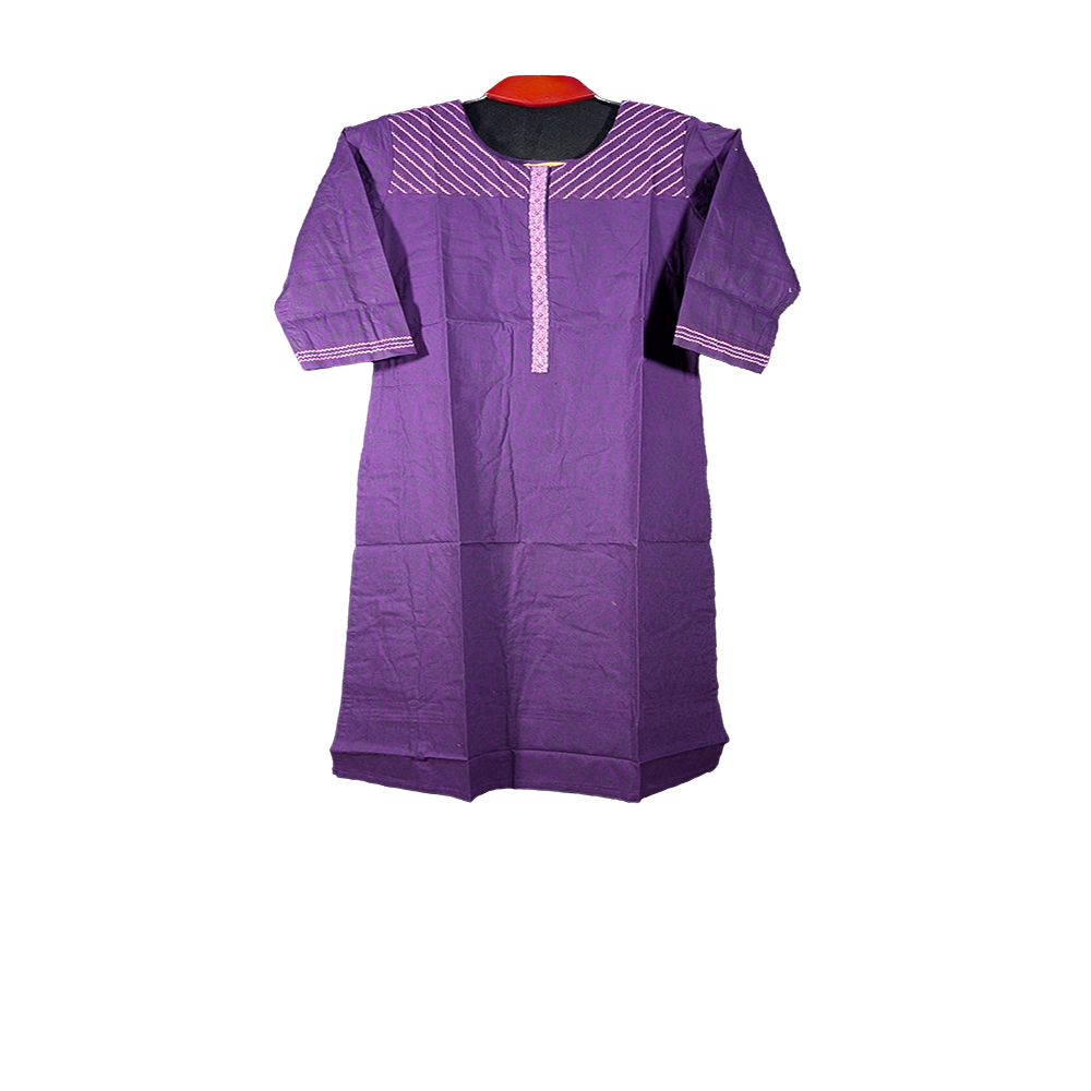 Unstitched Block Print One Piece Dress for Women – Casual Stylish Outfit in Bangladesh