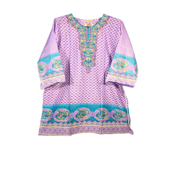 Unstitched Block Print One Piece Dress for Women – Casual Stylish Outfit in Bangladesh