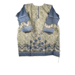 Unstitched Block Print One Piece Dress for Women – Casual Stylish Outfit in Bangladesh