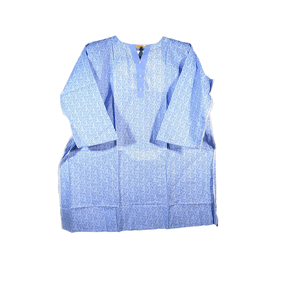 Unstitched Block Print One Piece Dress for Women – Casual Stylish Outfit in Bangladesh