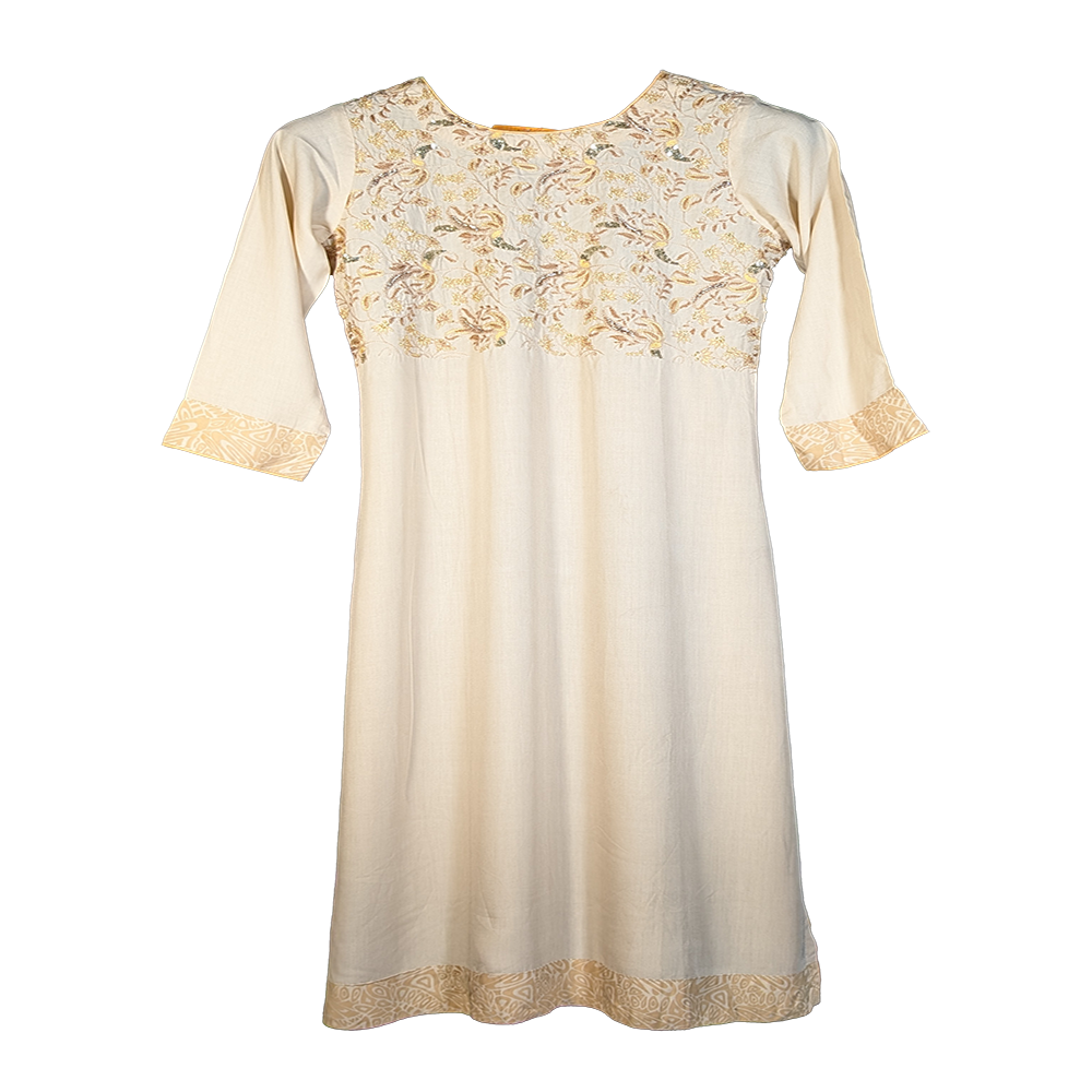 Unstitched Block Print One Piece Dress for Women – Casual Stylish Outfit in Bangladesh