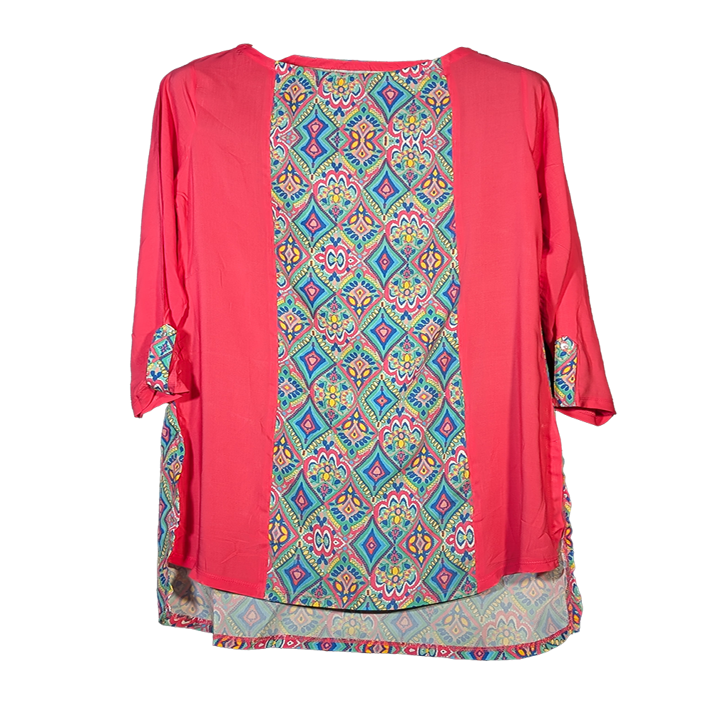 Unstitched Block Print One Piece Dress for Women – Casual Stylish Outfit in Bangladesh