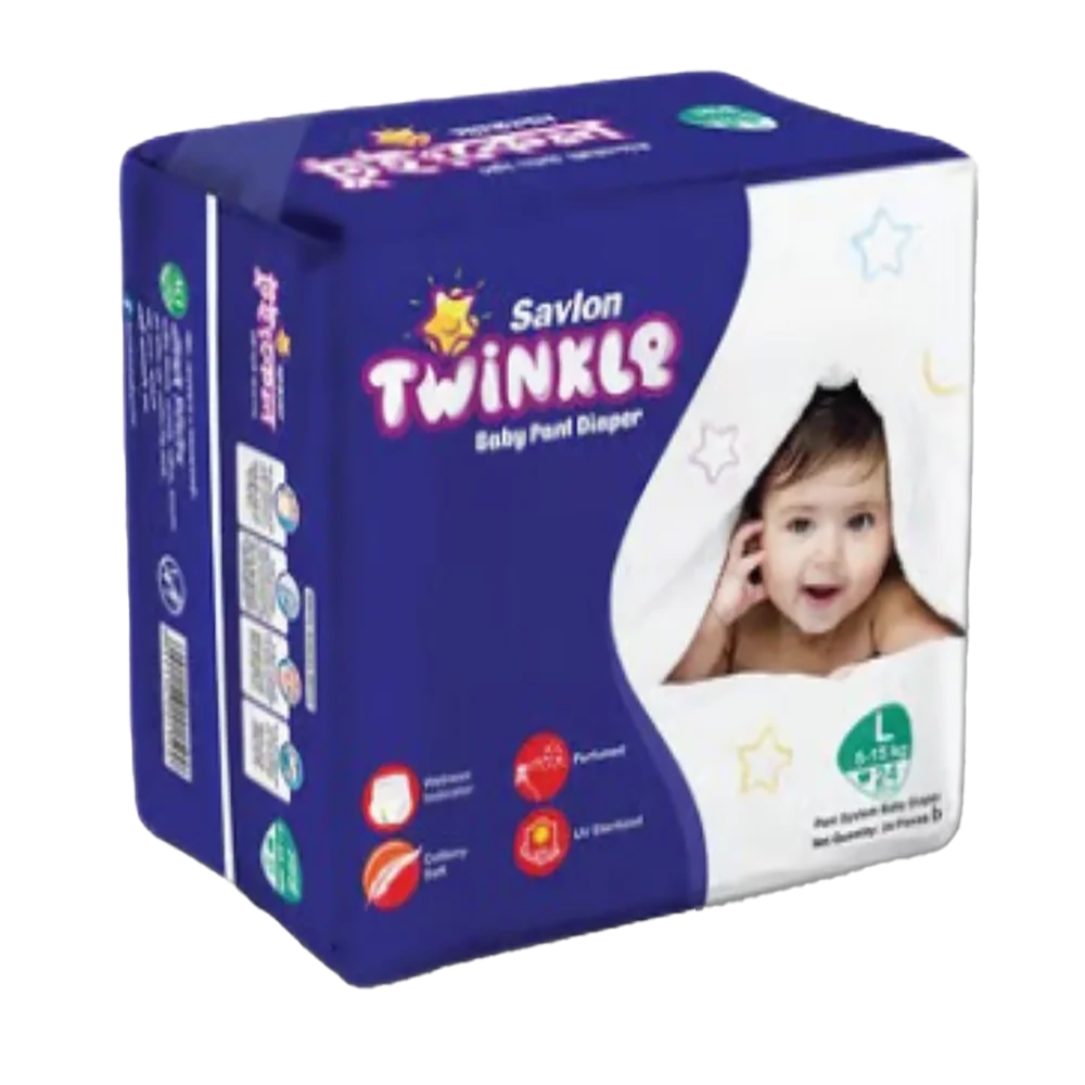 Savlon Twinkle Pant Style Baby Diaper – All Sizes – Saifuliya Mart