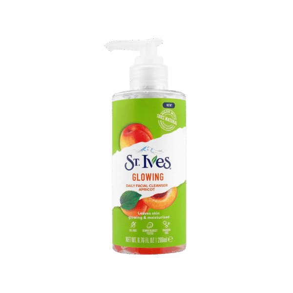 St. Ives Glowing Apricot Face Wash 200ml – Natural Oil-Free Daily Cleanser for Radiant Skin in Bangladesh