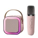 K12 Bluetooth Karaoke Speaker with RGB Lights and Wireless Microphone for Kids in Bangladesh