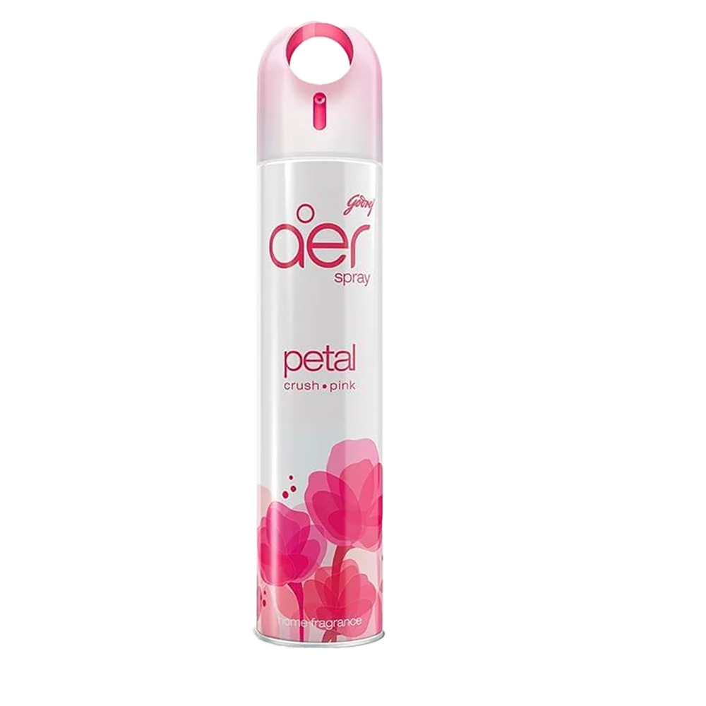 Godrej Aer Room Freshener Spray Petal Crush Pink – 300ml Floral Rose Air Freshener for Home & Office