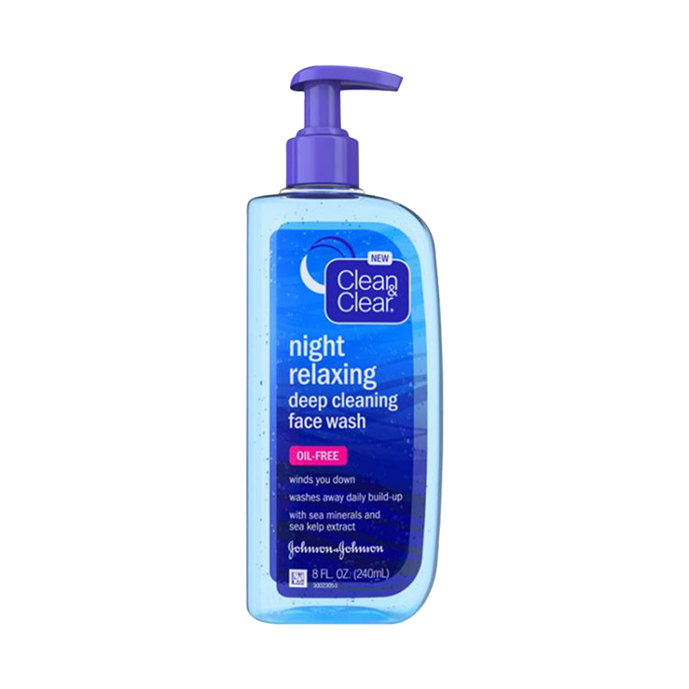 Clean & Clear Night Relaxing Deep Cleaning Face Wash 240ml – Oil-Free Skincare for All Skin Types – Buy Online in Bangladesh