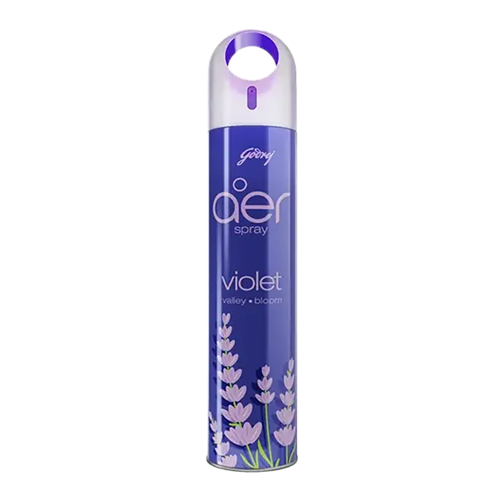 Godrej Aer Violet Valley Bloom Air Freshener Spray 300ml – Room Fragrance for Home & Office – Saifuliya Mart