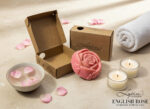 English Rose Handmade Organic Bathing Bar – Pure Rose Luxury for Naturally Glowing Skin - Image 3