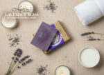 Natural handmade lavender soap with creamy lather.
